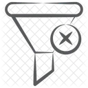 Trichter Loschen Filter Loschen Konvertierung Entfernen Symbol