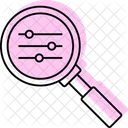 Filter Search Magnifier Icon