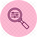 Filter Search Magnifier Icon