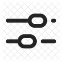 Filter Setting Horizontal Icon