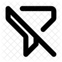 Filter Slash No Filter No Funnel Icon
