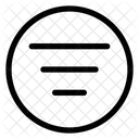 Filter Sort Lines Descending Circle Icon