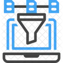 Netzwerk Daten Analyse Symbol