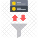 Database Filtering Funnel Filtration Icon