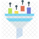 Filtering Funnel Data Icon