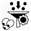 Filtering Process Funnel Sort Icon