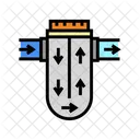 Filtracion De Agua De Proceso Proceso Agua Icono
