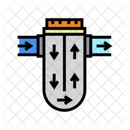 Filtración de agua de proceso  Icono