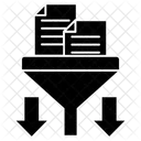 Embudo De Negocios Filtracion De Datos Conversion De Datos Icono