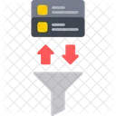 Filtrado De Bases De Datos Embudo Filtracion Icono
