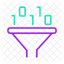 Filtrado De Datos Codigo Binario Datos Digitales Icono