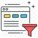 Filtrado De Datos Segmentacion De Datos Clasificacion De Datosfiltrar Datos Icono