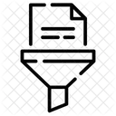 Filtrado De Datos Proceso Conjunto De Datos Icono