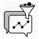 Filtrage Des Donnees Chat Filtrage Des Informations Affinage Des Donnees Icône