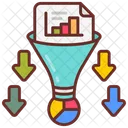 Filtragem De Dados Triagem De Dados Filtragem Digital Ícone