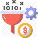 Filtration Information Funnel Icon