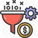 Filtration Information Funnel Icon