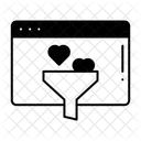 Filtre d'application de rencontres  Icône