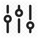 Filtro Equalizador Configuracoes Ícone