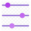 Filtro Equalizador Misturador Ícone