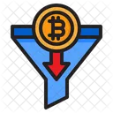 Bitcoin Criptomoeda Filtro Ícone