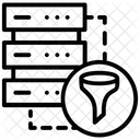 Filtro De Base De Datos Filtro Avanzado Embudo De Datos Icono