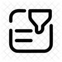 Filtro de documentos  Ícone