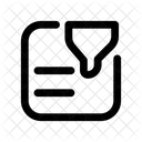Filtro de documentos  Icono
