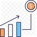 Growthm Finanace Analysis Bar Chart Icon