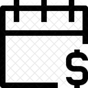 Financas Calendario Banco Ícone