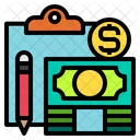 Clipboard Economy Money Icon