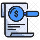 Search Invoice Money Icon