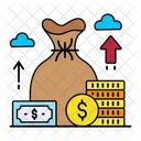 Banking Currency Dollar Bag Icon