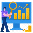 Finance Analytics Online Analysis Online Analytics Icon