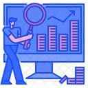 Finance Analytics Online Analysis Online Analytics Icon