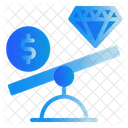 Diamond Money Scale Icon