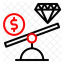 Diamond Money Scale Icon