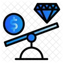 Diamond Money Scale Icon