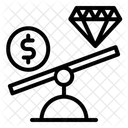 Diamond Money Scale Icon