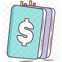 Finance Book Cash Book Booklet Icon
