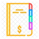 Financial Report Color Icon