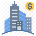 Bank Building Enterprise Icon