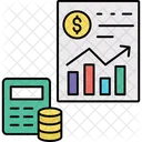 Calcul Financier Calcul Dargent Calcul Finance Icône