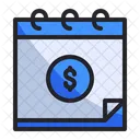 Earning Schedule Money Icon