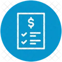 Finance certificate  Icon
