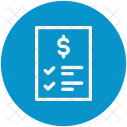 Finance certificate  Icon