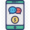 Finance Chat App Finance Communication Finance Media Icon