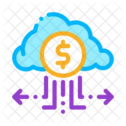 Finance Cloud Connection  Icon