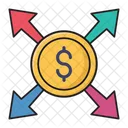 Dollar Finance Argent Icon