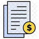 Finance Contract  Icon